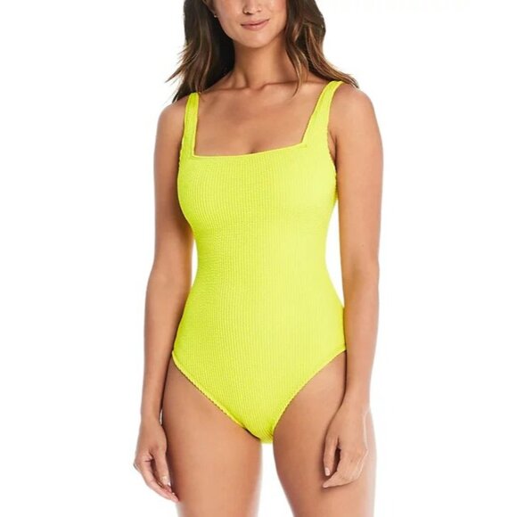 Bleu Rod Beattie 12 Underwire Square Neck One Piece Swimsuit Full Coverage - Picture 1 of 8